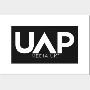 UAP Media UK Logo (White) Posters and Art